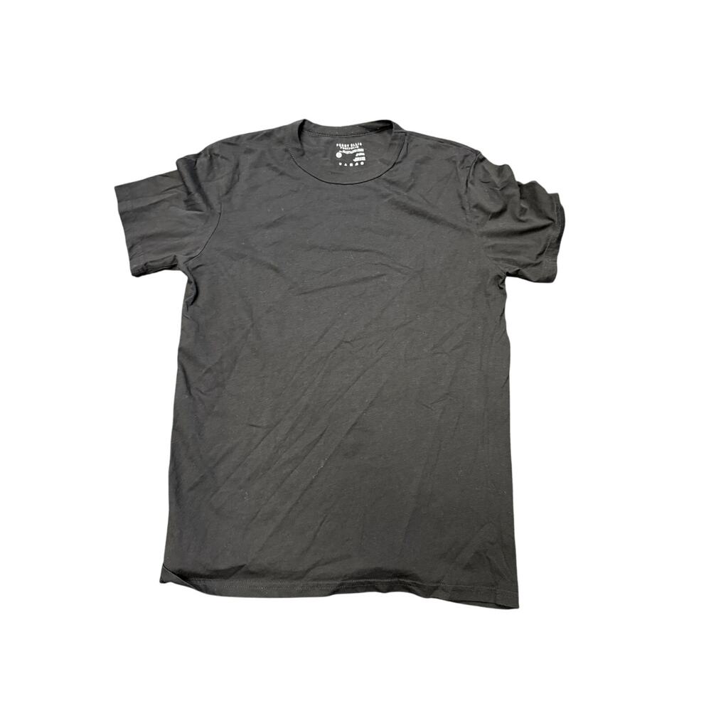 Perry Ellis Portfolio Men's Black Solid Crewneck Short Sleeve T-Shirt Size S